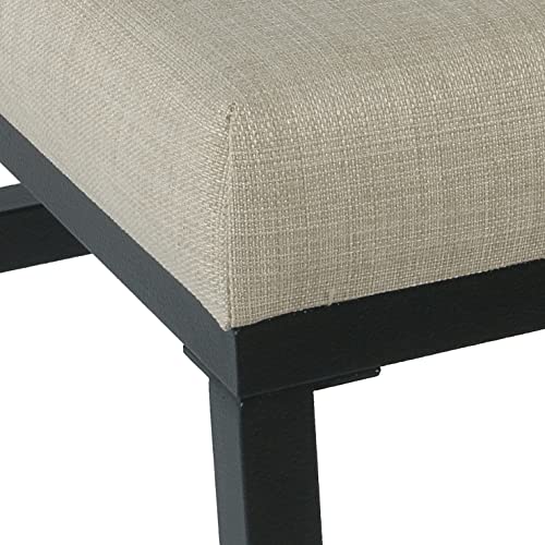 Image of HomePop Metal Frame Counter Stool, 24-Inch, Natural