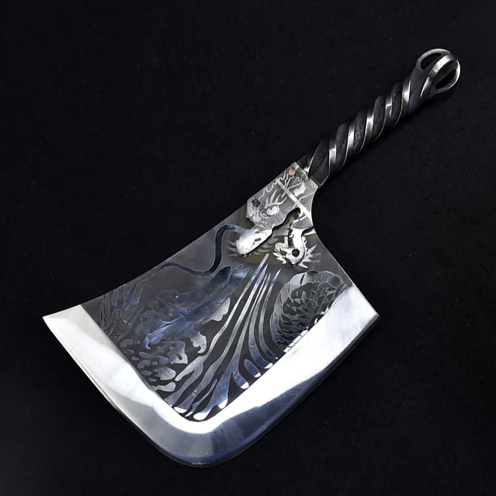 Meat cleaver, Bone Chopper Machete Handmade Butcher Household Hatchet Knife 8 Inch Steel Handle Longquan Kitchen Knives Cleaver Knife ( Color : Bone Chopper , Kitchen Knife Size : 8 inch )