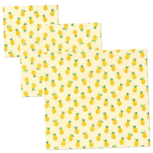 FRCOLOR 3hojas Papel Encerado De Abeja Para Envoltorios De Pollo Frito Papeles De Cera De Abeja Para Alimentos Resistentes Al Aceite Para Hornear y Sándwiches