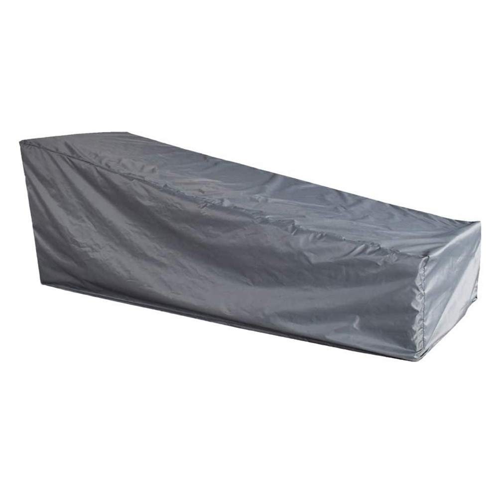 Housse de chaise longue de soleil 208x76x41cm étanche pour transat de jardin
