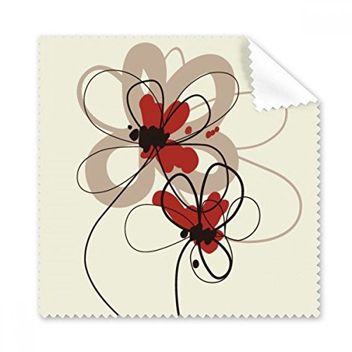 Cadeau idéal avec ce chiffon de nettoyage lunettes pavot fleurs pour écran de téléphone