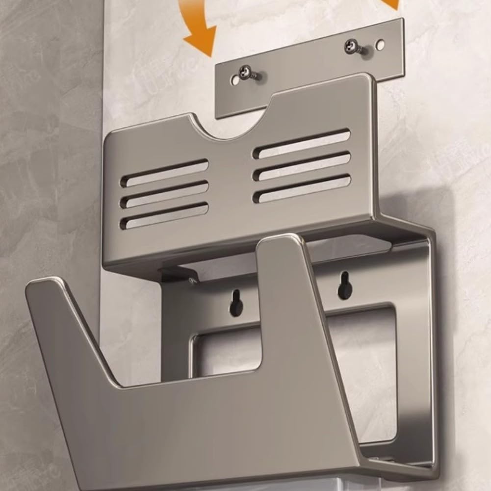 para soporte Sartenes Ajustable 6-13 Pulgadas Sin Taladro para(D) | Ahorra espacio, ajusta 6-13 pulgadas, montaje pared, aluminio ligero, cocina ordenada