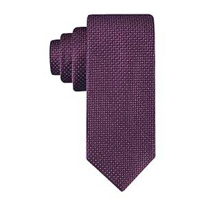 Calvin Klein mens Micro Dot Pattern Tie (Standard and Extra Long Sizes)