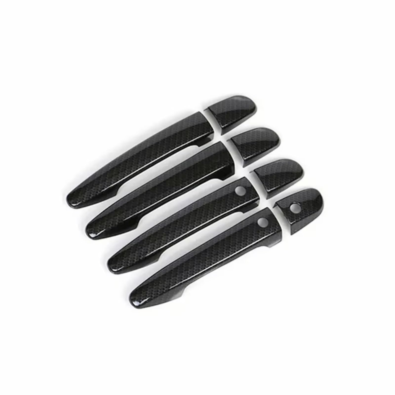 Qdzvalumv Smart Carbon 2 Car Door Handles Cover Shell Compatible With Mazda For Cx3 Cx5 2014-2019 Car Exterior Door Handle Cover Trim Styling Decoration Set(Smart Carbon 2)