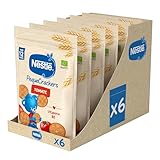 NESTLÉ PequeCrackers Tomate, para bebés desde 12 meses, 6 bolsas de 100g
