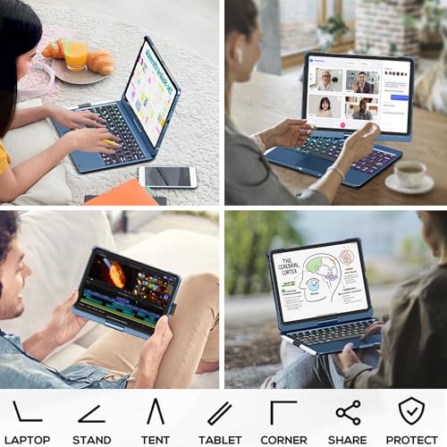 Funda con teclado iPad Pro 11 ideal para trabajar en cafeterías 5