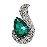 Größe: 3,3 * 6,1 cm LOSAYM Broschen&Anstecknadeln In Bijouterie Wassertropfen Broschen Frauen Vintage Pin Wintermantel Zubehör