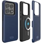 TUDIA MergeGrip [Military Grade] for Xiaomi 14T Pro 5G Case (2024) - [Magsafe Compatible] Dual Layer Shockproof Slim Heavy Duty Tough Protective Phone Cases Cover (Indigo Blue)