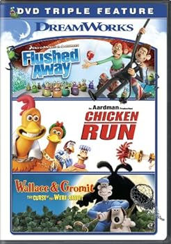 DVD Flushed Away / Chicken Run / Wallace & Gromit Book