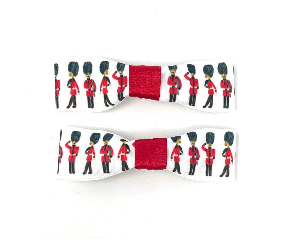 King's Guard Hair Clip Set Union Jack Royal Hair Accessories