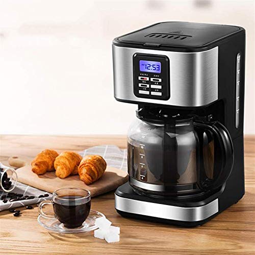 KJFSTJHMM Filterkaffeemaschine, Kaffeemaschine, programmierbarer 24-Stunden-Timer mit LCD-Display, einstellbare… – Bild 3