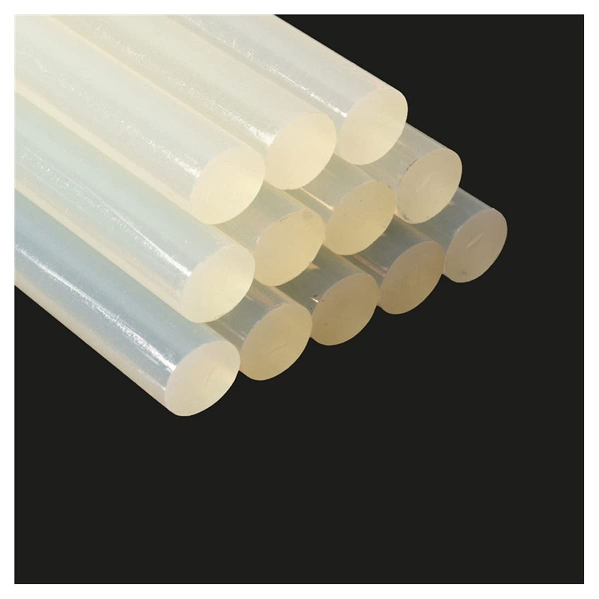 Kleje w sztyfcie Przezroczyste sztyfty kleju termotopliwego 11 mm x 300 do pistoletu klejenia na gorąco, narzędzie, klej w sztyfcie o wysokiej lepkości(50pcs 11mmx300mm)
