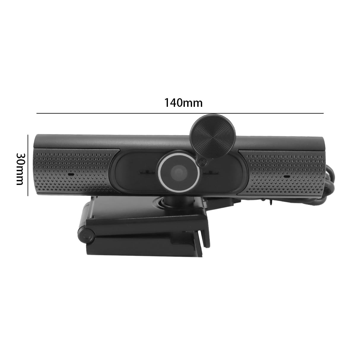 Webcam FHD con microfono e altoparlanti stereo, fotocamera per computer 3 in 1, 1080P, USB Plug and Play, cavo da 1,5 m, per videoconferenze, streaming