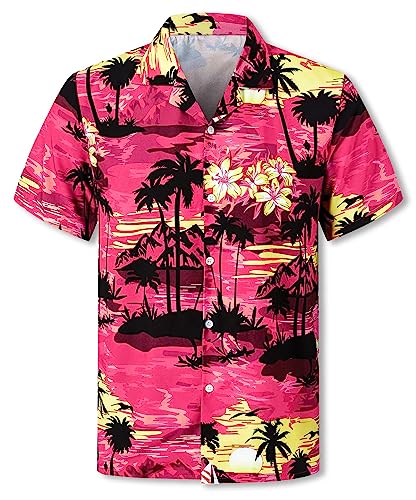 Image of SANGTREE Family Matching Hawaiian Outfits , Casual Beach Travel Clothes ，Vacation Clothing Set for Women & Men & Girls & Boys