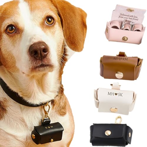 Scatola In Pelle Personalizzata Per anello Di Proposta, Cuscino Coprianello Per Collare Di Cane, Borsa Per Anello Con Collare Di Cane