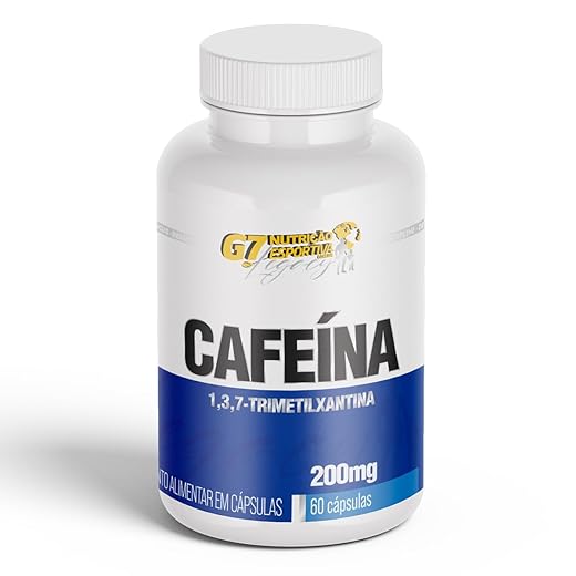 CAFEÍNA 200MG - 60 CAPS - TERMOGÊNICO - G7 NUTRIÇÃO ESPORTIVA LEGACY