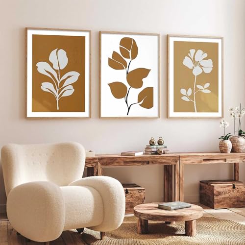 Image of kotart Boho Art Home Decoration Painting | Paintings With Frame For Living Room Bed Room Hotel Wall Decor Digital Reprint Set of 3 (13X17 inch)