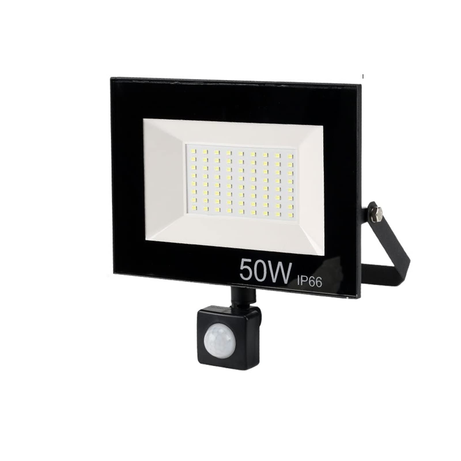 Światło powodziowe LED Czujnik ruchu DOPROWADZIŁO Reflektor 1 0W 30W 50 W. Wodoodporny Pir zewnętrzny lampa ścienna światła reflektora Na zewnątrz wodoodporny(2700-3500K,50W)