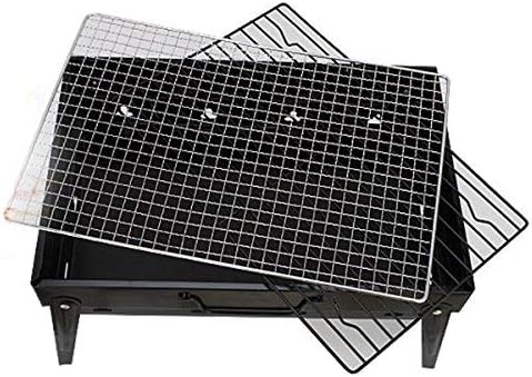 Crystals BBQ Barbecue Grill Portable Folding Charcoal for Camping Garden Outdoor Cooking Fun