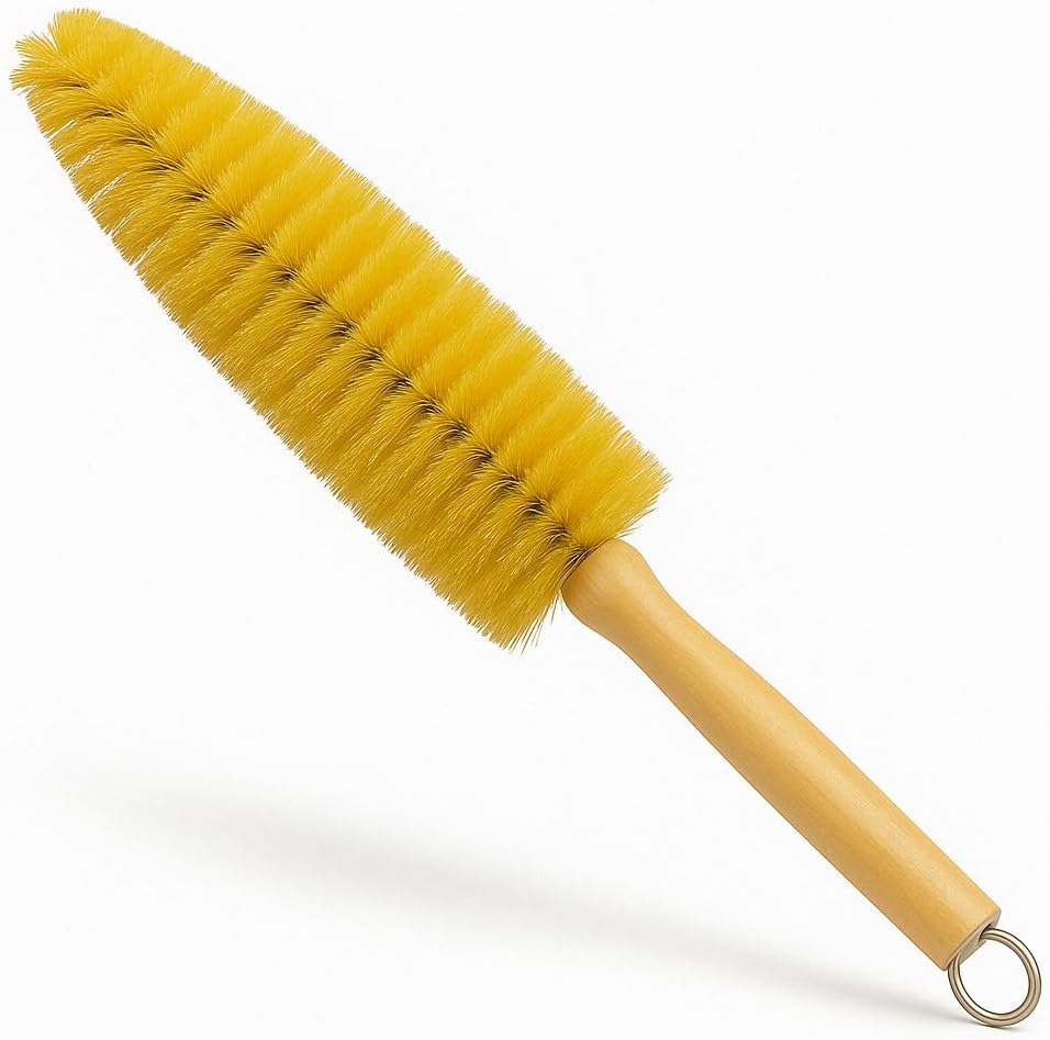 HI-TECH Wheel Spoke Brush for Rims & Wheels - Cone Shape for Cleaning Crevices & Hard-to-Reach Areas, Chemical Resistant, Safe on All Finishes - 1 Pack : Automotive