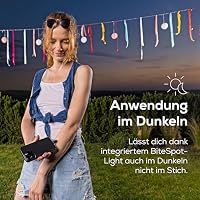 Beurer BiteX Go Deep Black Insektenstichheiler für Smartphone, Mückenstich Hitzestift gegen Juckreiz & Schwellungen durch Wärme, elektrischer Stichheiler Handy für Android & iPhone (USB-C), mit Licht – Ansicht 9