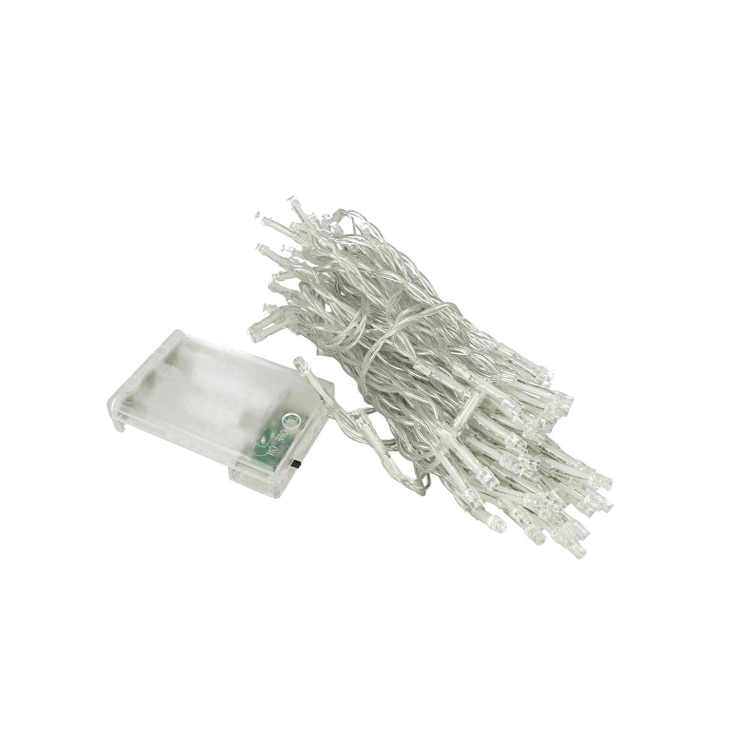 VoltShine 3AA Battery Operated Flat String Lights Cool White 10m