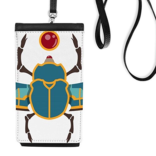 Porte-monnaie motif égyptien beetle pour sorties urbaines