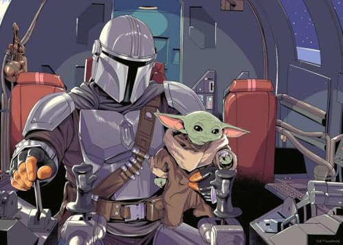 Ravensburger Star Wars: The Mandalorian Rompecabezas de 1000 Piezas con Diseño Único y Tecnología Softclick miniatura 2