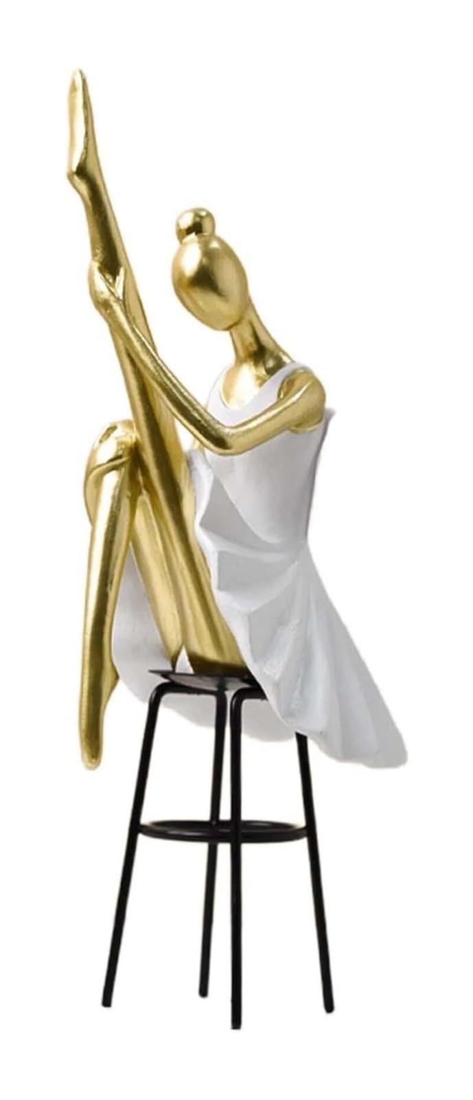 Wystrój pokoju posągi z żywicy statuetka moda sztuka domowa dekoracja na biurko ozdoby dziewczyny śmieszne figurki akcesoria na biurko (styl C 10 x 11 x 27 cm)