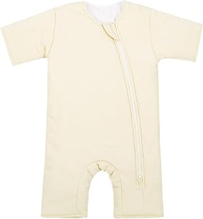 Baby Transition Sleep Sack 3-6 Months 100% Cotton Warm Thick Transition Swaddles for Newborns Infant Long Sleeve Sleep Sack with Feet Baby Wearable Blanket 2-Way Zipper Easy Diaper Changes