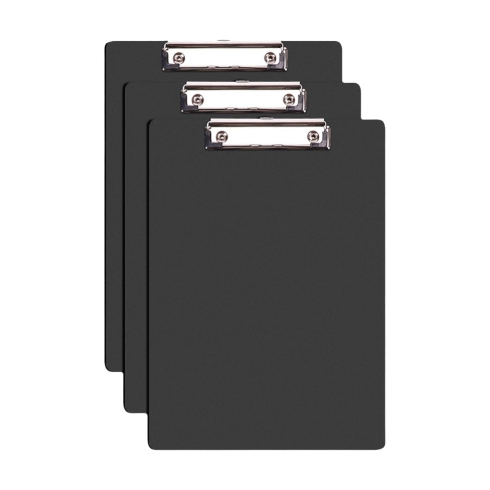 Tablica do pisania dokumentów, Zestaw plastikowych teczek wiszących A4 z ukrytymi haczykami, wielokolorowy(Black,3pcs)
