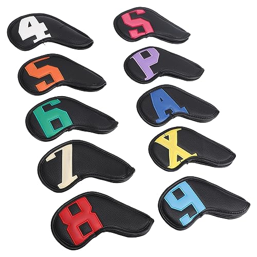 Capas para Cabeça de Taco de Ferro de Golfe, Capas de Cabeça de Ferro de Golfe Exclusivas 10 Peças,