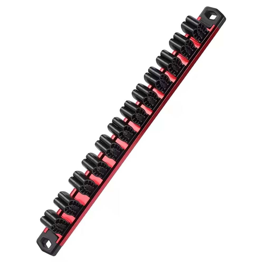 Aundhegrtt Aluminum Magnetic Screwdriver and Wrench Organizer, Rail Tool Holder for Efficient for Toolbox Storage