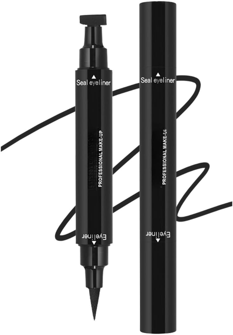 Eyeliner Stamp Double-sided Liquid Winged Eyeliner Pencil Smudgeproof Long Lasting Black