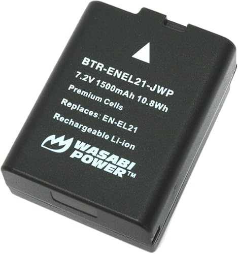 Wasabi Power Batería para Nikon EN-EL21 y Nikon 1 V2