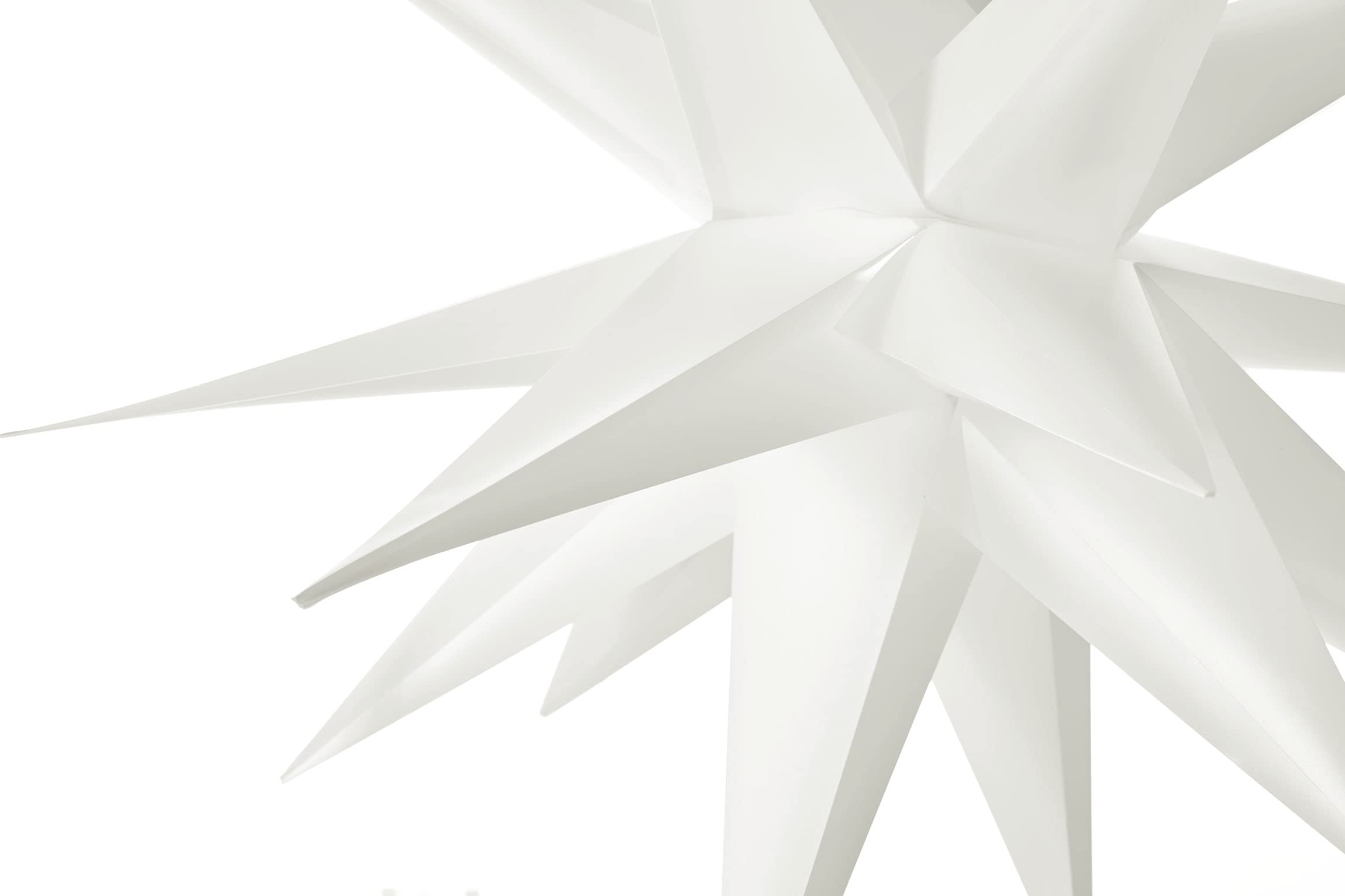 AMARE LED 3D Außenstern XXL Weiß ca. 100 x 100 x 100 cm (B x H x T), für den Innen- und Außenbereich, mit Timer, 100 cm - Netzbetrieb, 9700-1005-101, XXL Stern 100 cm
