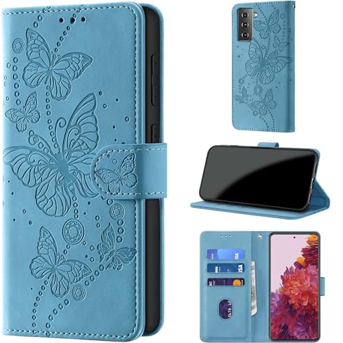 Case Wallet for Samsung Galaxy S21 5G (Non S21+) Light Blue