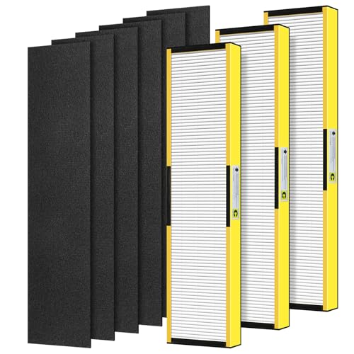 Image of FLT5000 Filter-C True HEPA Replacement Filter for AC5000 AC5000E Air Purifier Compatible with G-Guardian AC5250PT, AC5300B, AC5350B, AC5350W, CDAP5500, 3 HEPA Filter C + 6 Pre-Filters