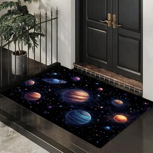 Felpudo para puerta de casa con escena planetaria ideal para balcón 5