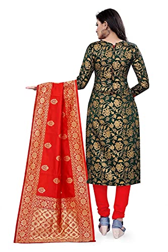 Image of AKHILAM Women's Jacquard Cotton Silk Unstitched Straight Salwar Suit Dress Material (13BNRS61 Parent)
