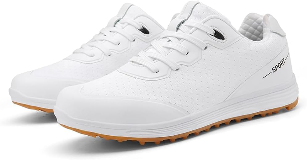 Women's Golf Shoes, Breathable Mesh Golf Sport Shoes Spikeless Workout Golfing Footwears for Ladies