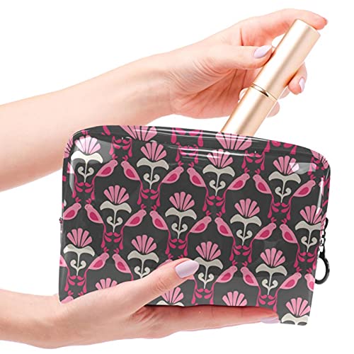 Trousse de maquillage spacieuse oiseau vert 18.5x7.5x13cm Vanity