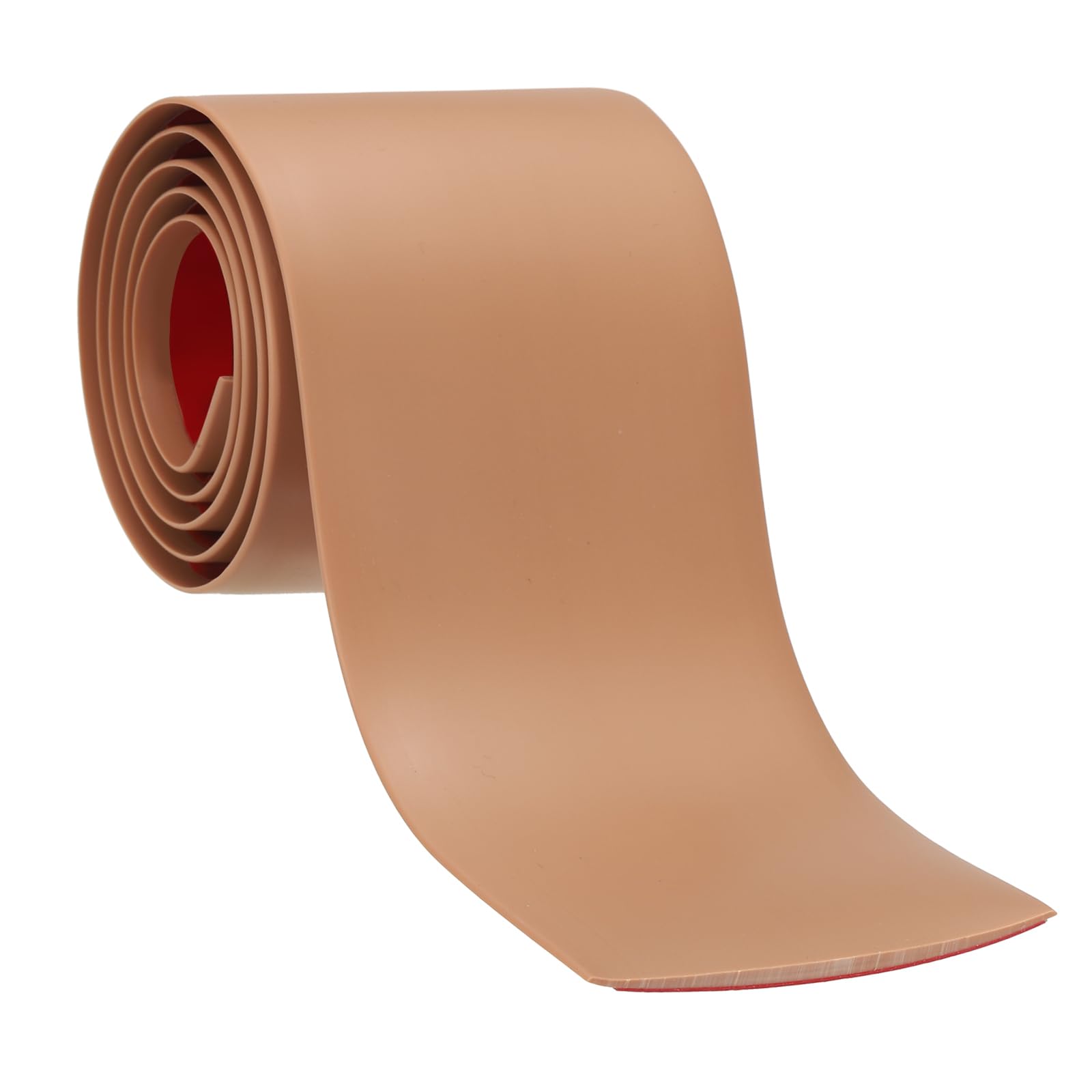PATIKIL Self Adhesive Floor Transition Strip 7.6cm x 3 Meters Vinyl Flat Divider Flooring for Joining Floor Gaps Carpet Transition Floor Tiles, Brown