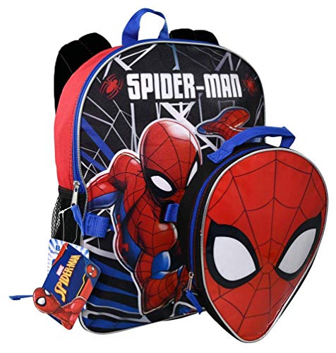 Mochila Homem-Aranha 40,64 cm com lancheira em forma - SPOU