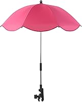 Vista 1 de ALASSE Cochecito paraguas para niños pequeños, cochecito de bebé con abrazadera ajustable, sombrilla para niños con protección UV, paraguas de 8