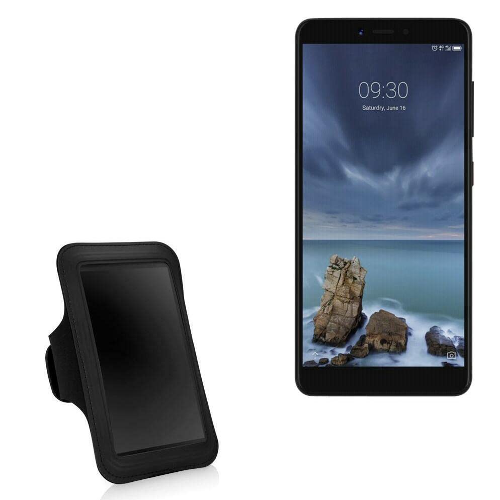 BoxWave Case Compatible with ZTE Blade A7 - Sports Armband, Adjustable Armband for Workout and Running for ZTE Blade A7 - Jet Black