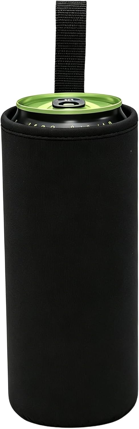 Custom Fit Compatible with Monster 16oz Can Koozie with Carry Strap, Neoprene Insulated Can Cooler Sleeve, Sweat Proof Holder Perfect for Car Cup Holders, Gym & Travel