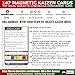 PMXBOARD - 147-Piece Kaizen Magnetic Card Set – Reusable Color-Coded Cards for Lean Manufacturing, Value Stream Mapping, Action Plans & KPI Tracking | Dry-Erase CI Tools for Teams