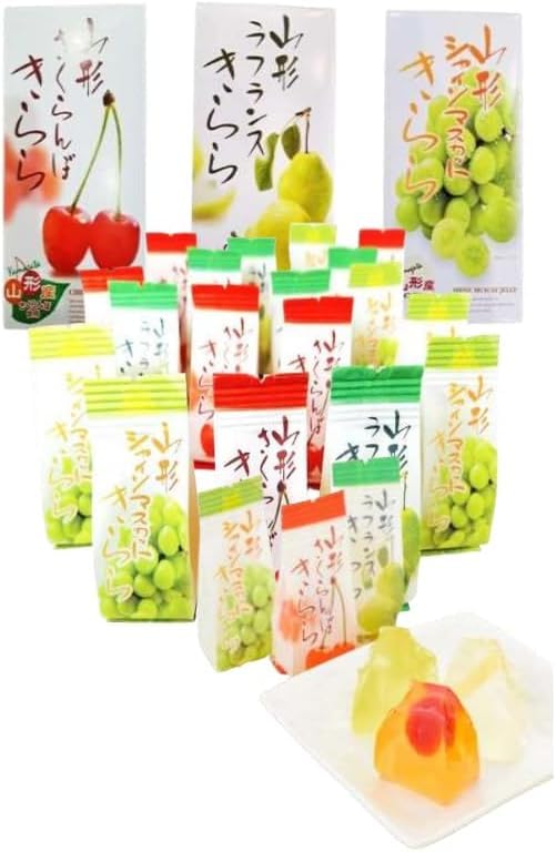 長登屋 【セット販売】山形さくらんぼきらら 山形ラフランスきらら 山形シャインマスカットきらら