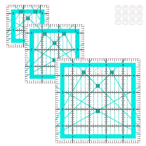 Quilting Rulers,3 Quilting Square Rulers(2.5",3.5", 5"),Quilting Squares,Square rulers for Quilting